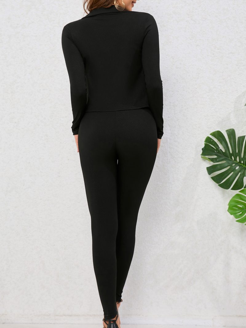 Nude Long Sleeve Yoga Workout Top for Women - Image 3