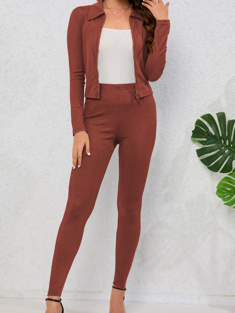 Nude Long Sleeve Yoga Workout Top for Women - Image 6