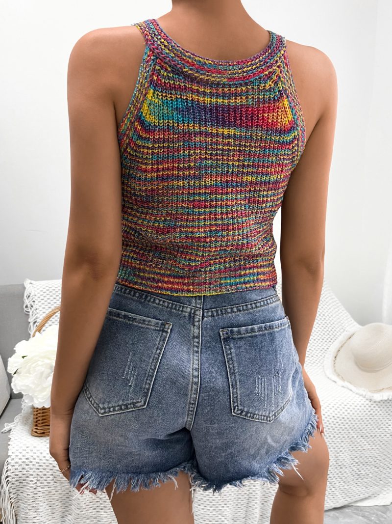 Knitted Halter Camisole: Stylish Women's Wear - Image 3
