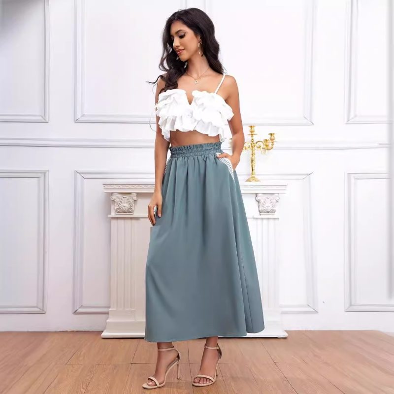 Plain Artistic Fresh Skirt - Image 2