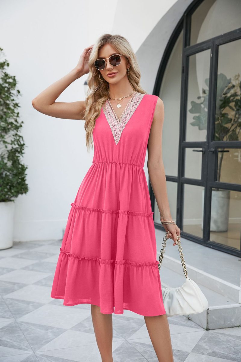 Beach V-neck Swing Dress: Comfortable and Sexy - Image 2