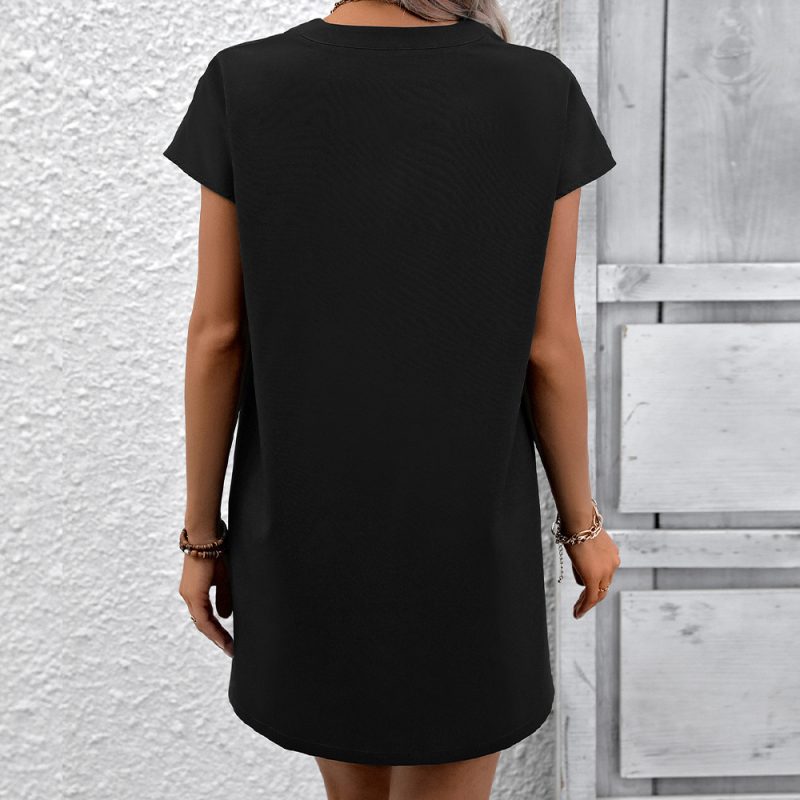 Mid-Length Loose Printed Shirt Dress for Casual Women's Wear - Image 5