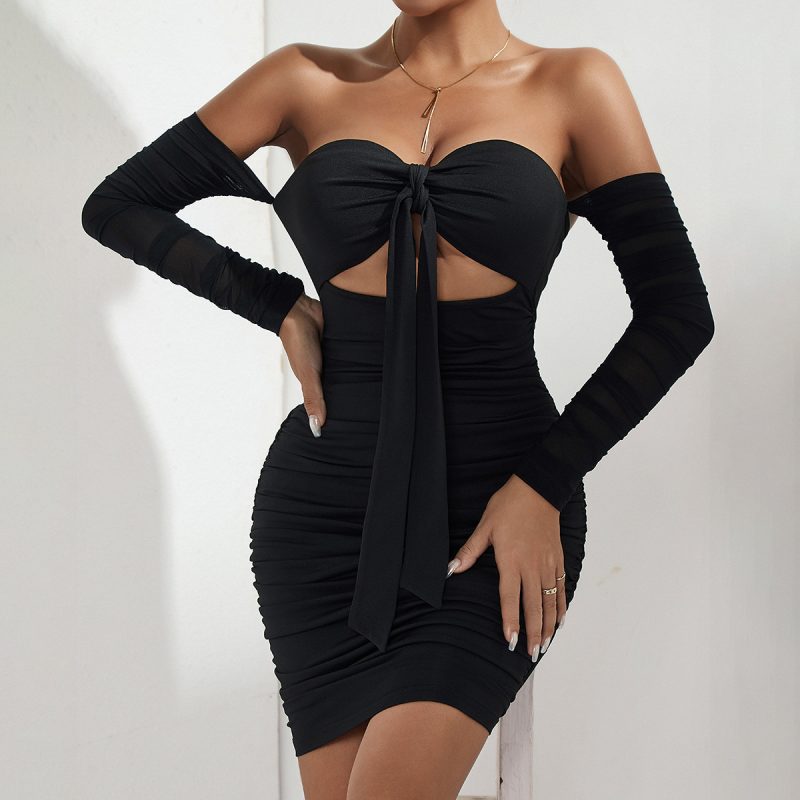 Autumn Sexy Off-Shoulder Party Dress - Image 2