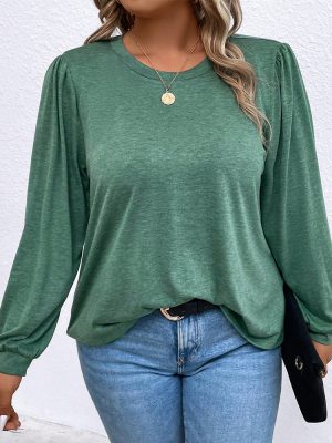 Plus Size Fashionable Stylish Long Sleeve Bottoming Shirt