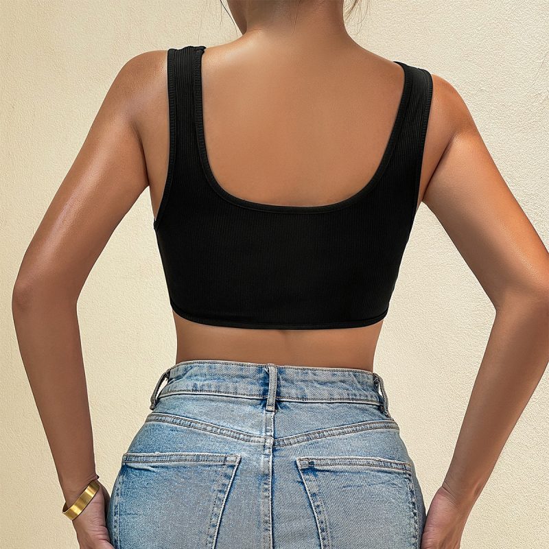 Irregular Asymmetric U Neck Camisole - Image 4