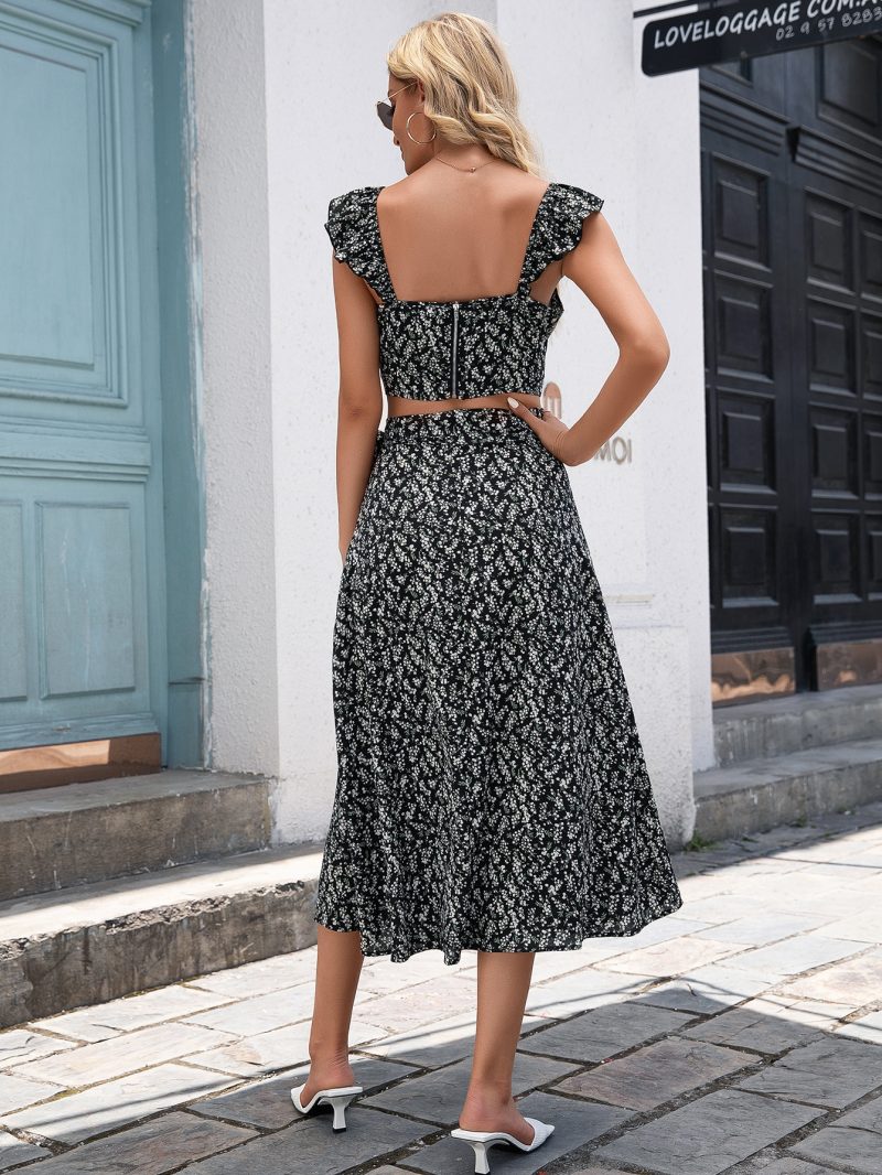 Beach Casual Holiday Vest and Long Skirt Set - Image 3