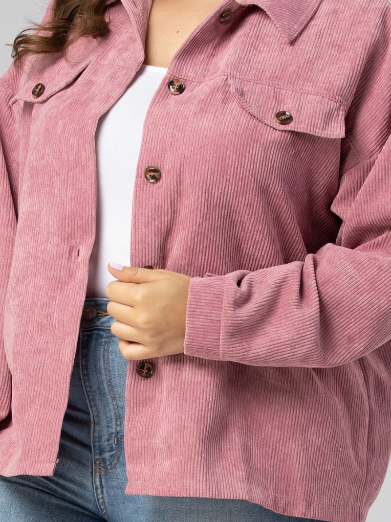Plus Size Street Long Sleeve Coat - Image 4