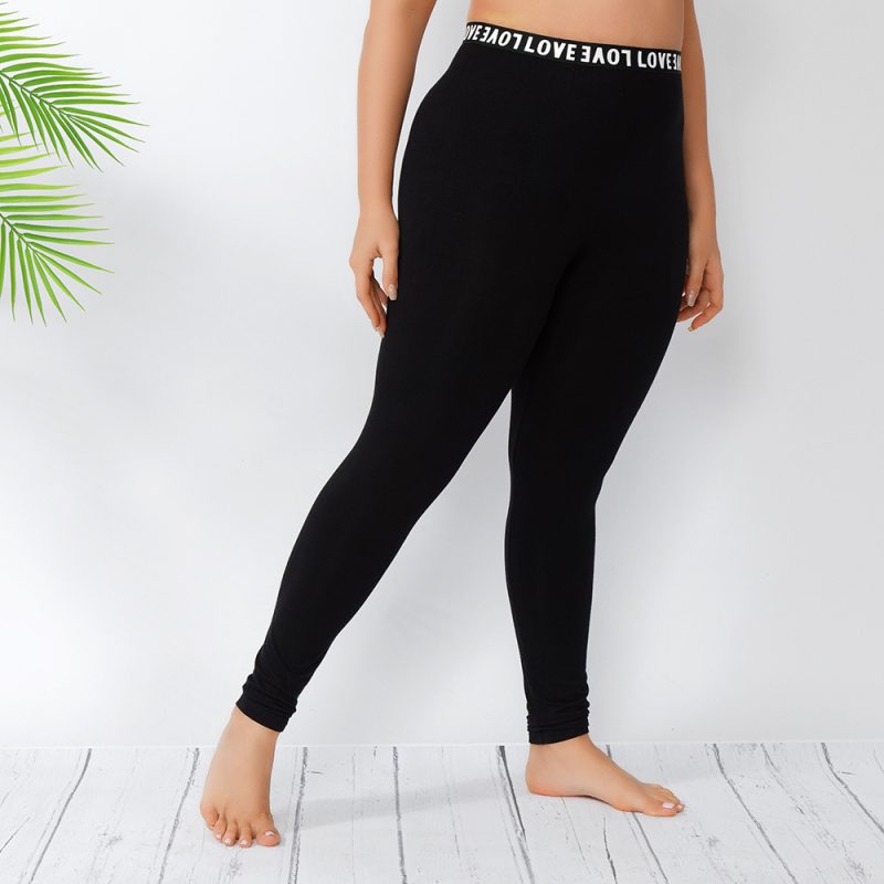 Plus Size High-Waist Camo Yoga Pants - Image 4
