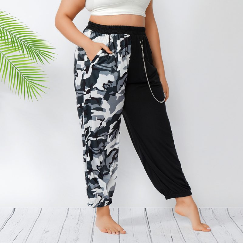 Plus Size Ankle-Tied Harem Pants - Image 4