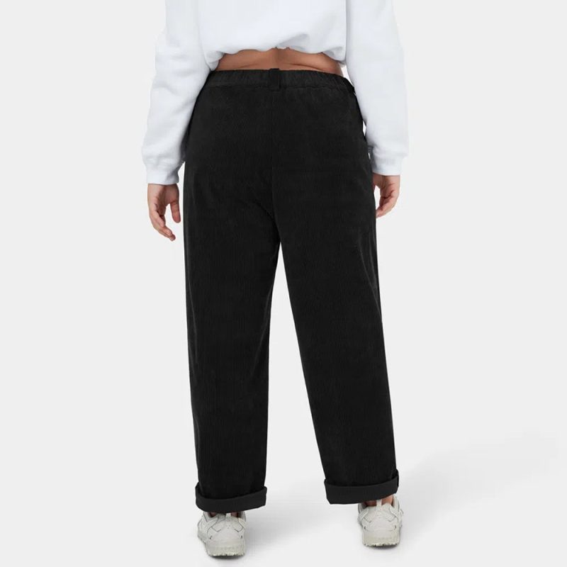 Plus Size Retro High Waist Black Jeans with Slimming Drape - Image 2