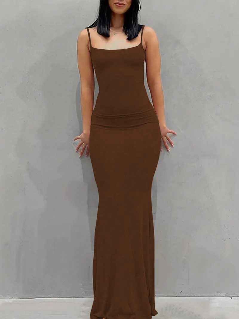 Women's Slim Strap Maxi Home Dress - Image 2