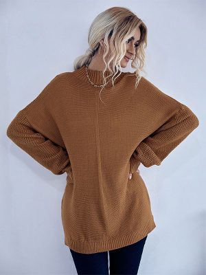 Cozy Mock Neck Sweater for Stylish Winter Comfort