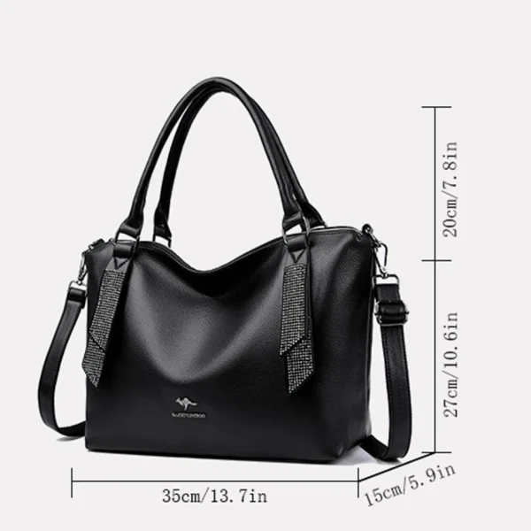 High Quality Eco Chic Leather Bag: Female Crossbody - Image 4