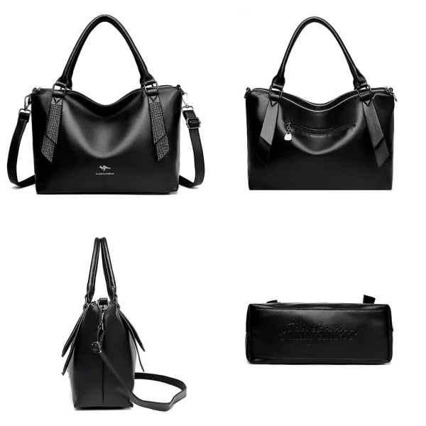 High Quality Eco Chic Leather Bag: Female Crossbody - Image 5