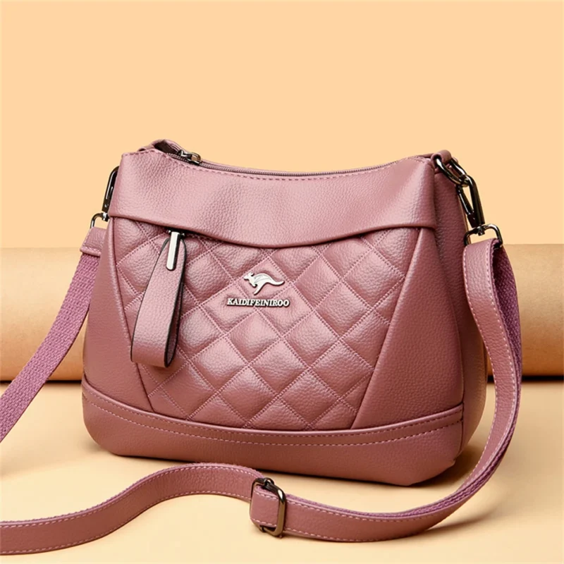 High Quality Soft Leather Eco Chic Leather Shoulder Bag - Image 11