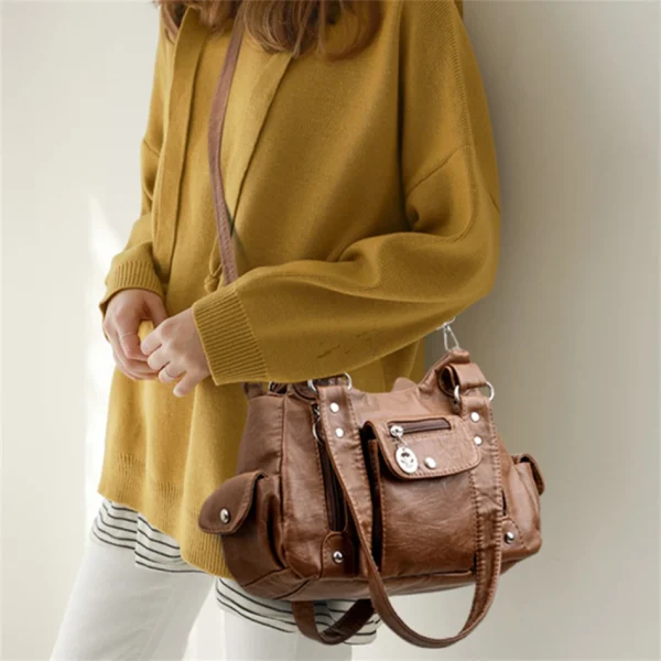 High Quality Soft Leather Eco Tote Bag - Image 13