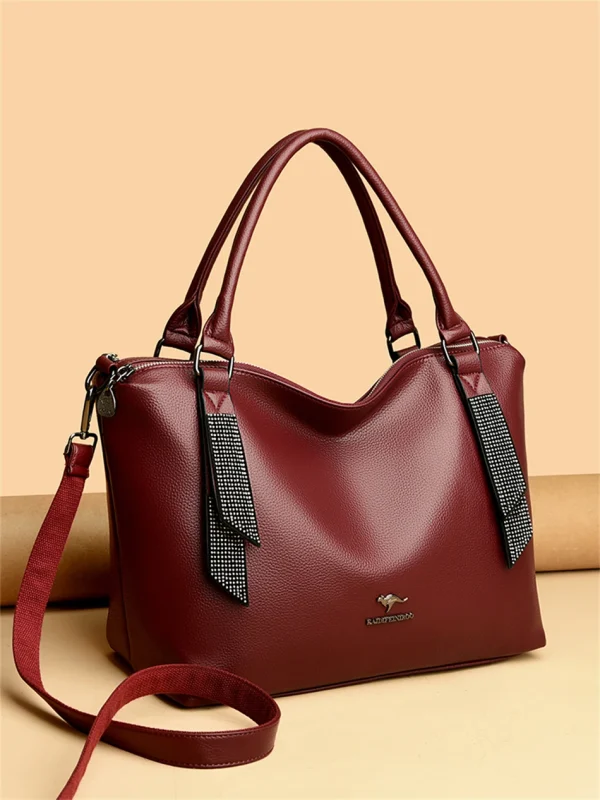 High Quality Eco Chic Leather Bag: Female Crossbody - Image 16