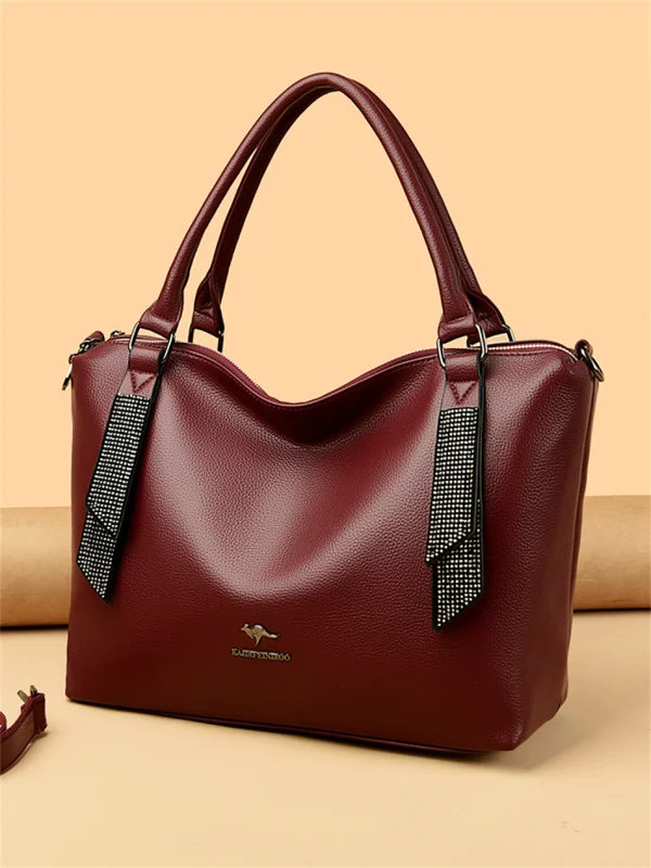 High Quality Eco Chic Leather Bag: Female Crossbody - Image 15