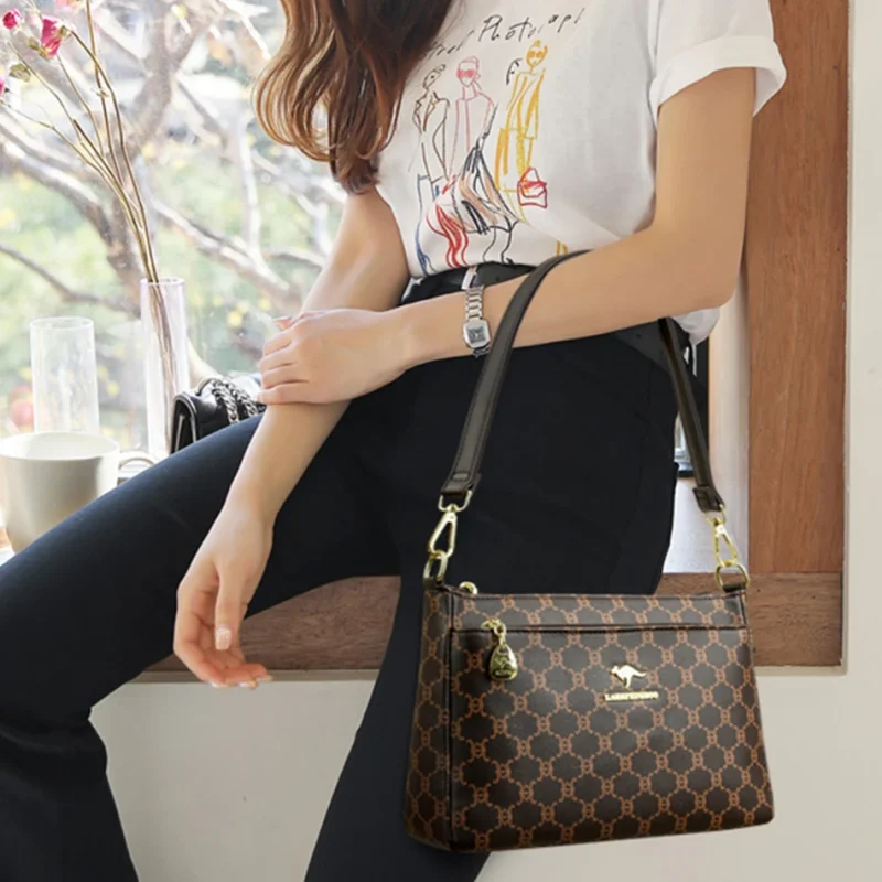 Brand Leather Crossbody - Quality Sac - Image 10