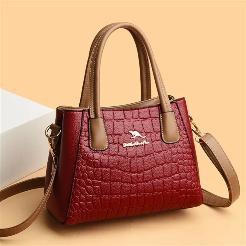 Eco-Friendly Croc Pattern Leather Bags - Image 7