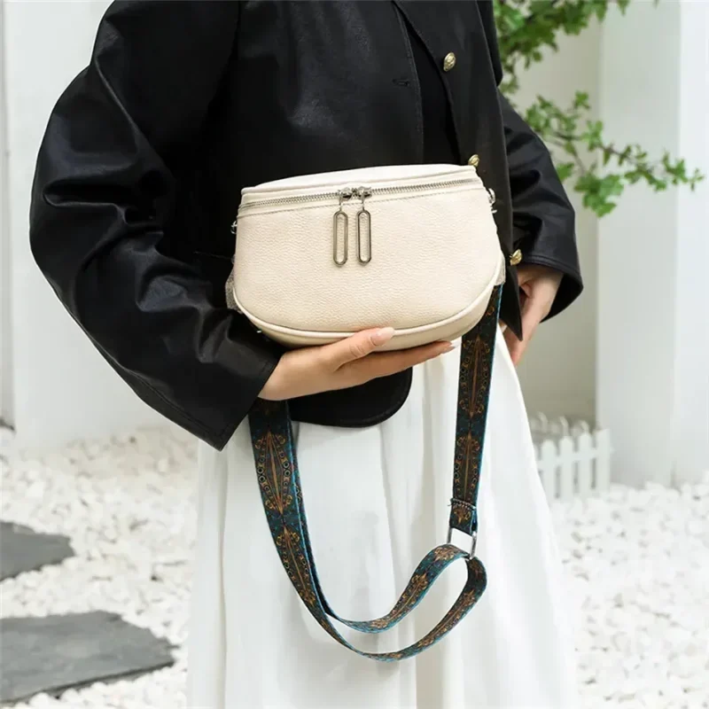 Eco Chic Leather Tote Bag - Genuine Cowhide - Image 7