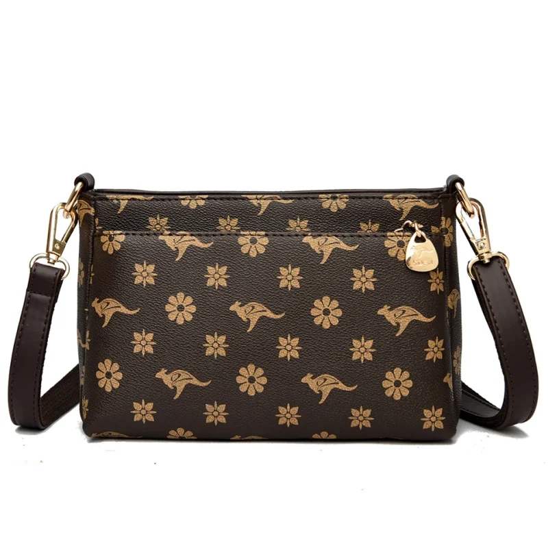 Premium Quality Leather Floral Shoulder Tote Bag - Image 13