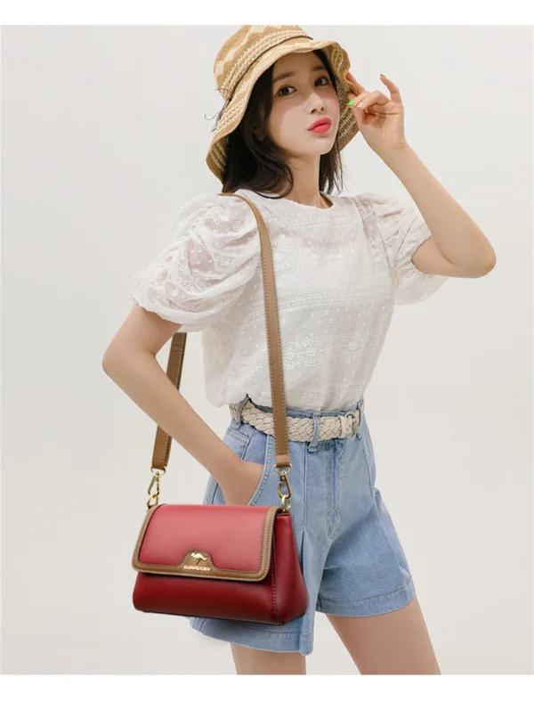 Retro Eco Bags: Women's Leather Crossbody - Image 8