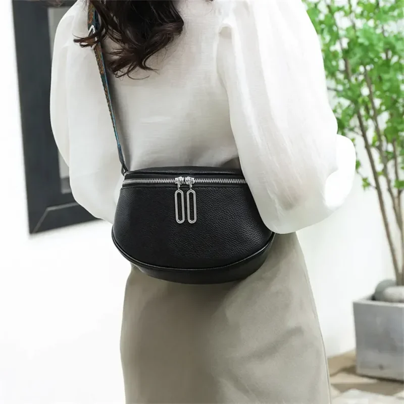 Eco Chic Leather Tote Bag - Genuine Cowhide - Image 10