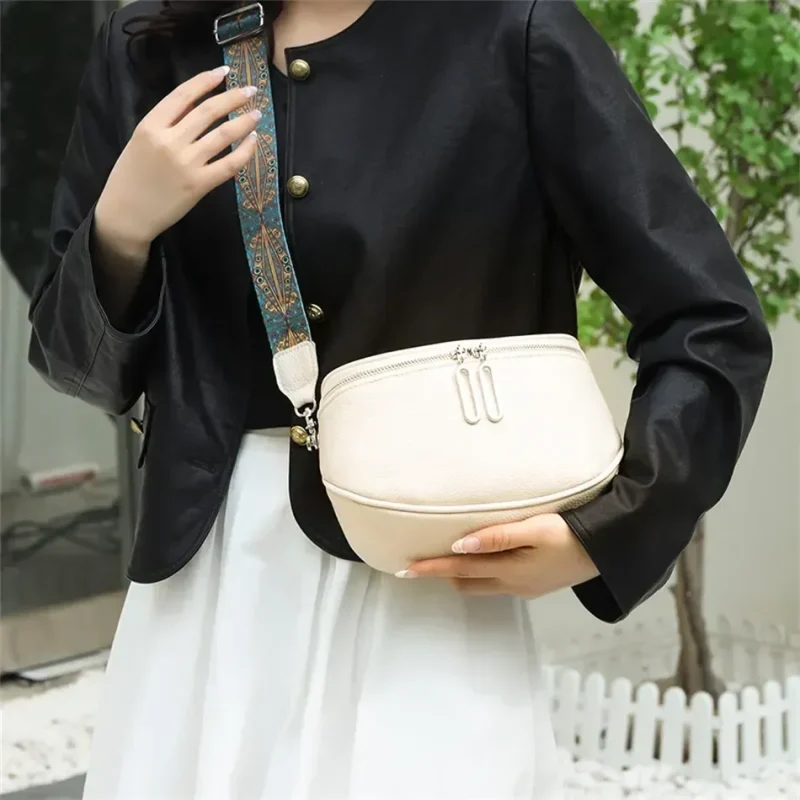 Eco Chic Leather Tote Bag - Genuine Cowhide - Image 11