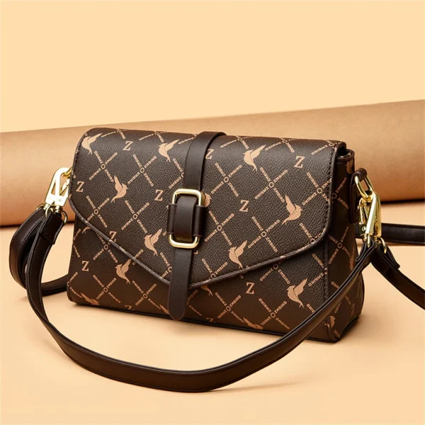 High Quality Eco Chic Print Crossbody Bag, PU Leather - Image 7