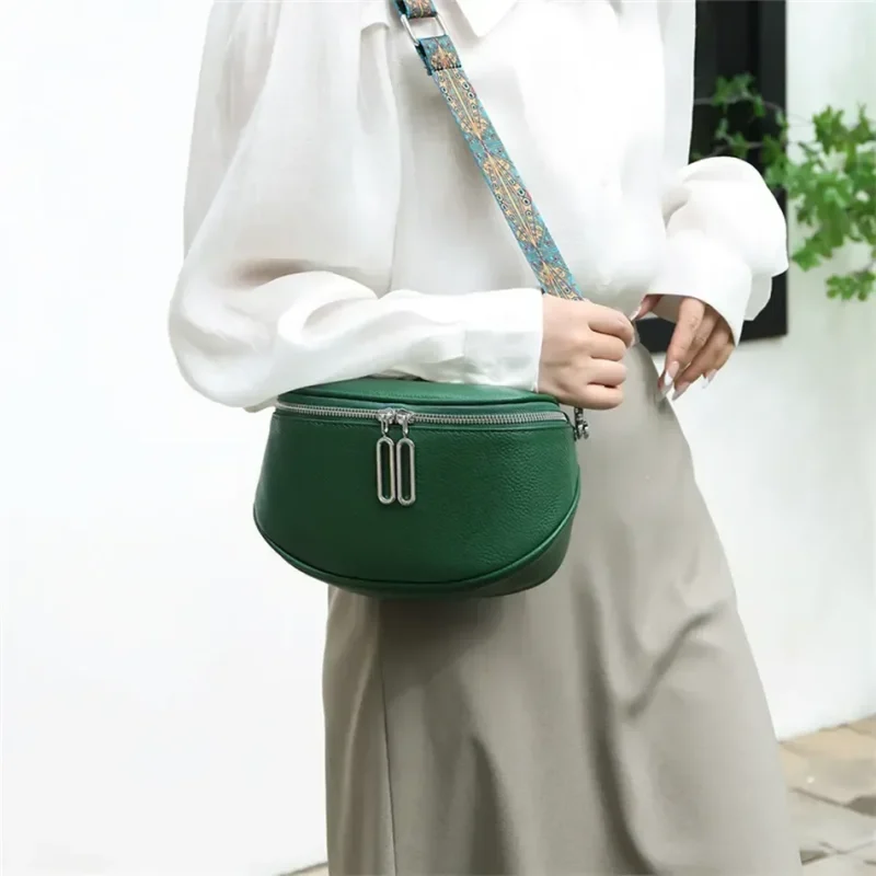 Eco Chic Leather Tote Bag - Genuine Cowhide - Image 13