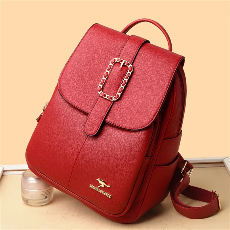 Premium Quality Designer Eco Leather Teens Travel Backpack - Image 7