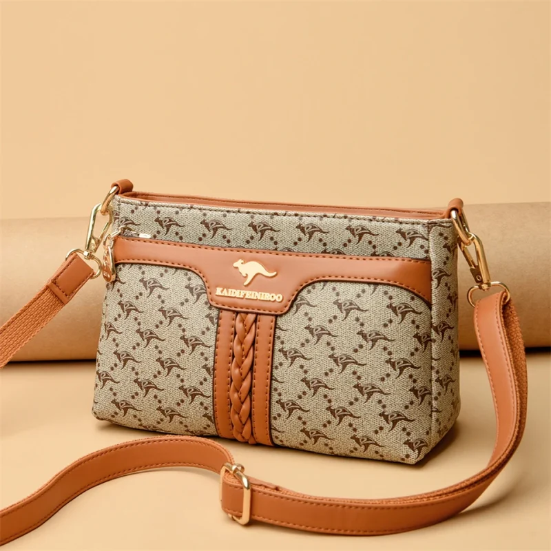 Premium Quality Leather Floral Shoulder Tote Bag - Image 8