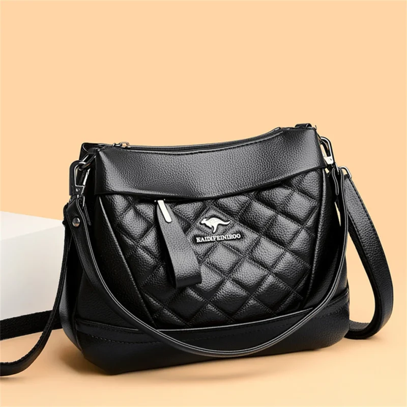 High Quality Soft Leather Eco Chic Leather Shoulder Bag - Image 10