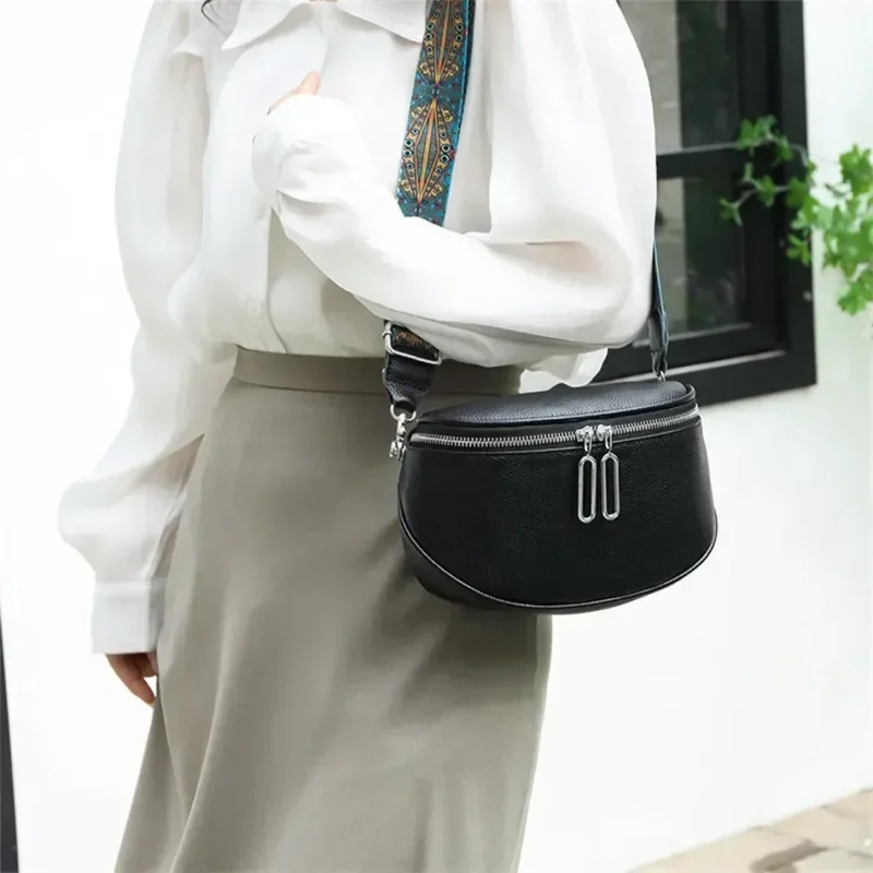 Eco Chic Leather Tote Bag - Genuine Cowhide - Image 9