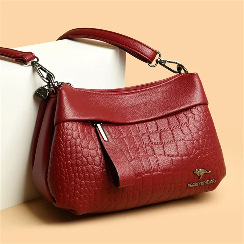 Vintage Eco Handbags: 3 Layer Croc - Image 10