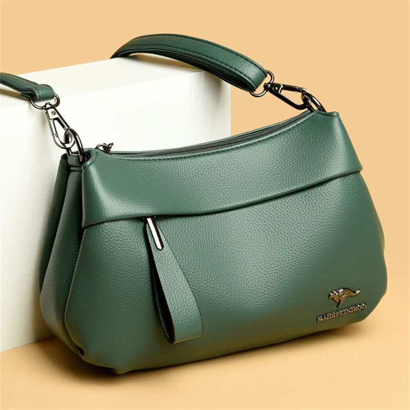 3-Layer High Quality Eco Leather Handbags - Image 11