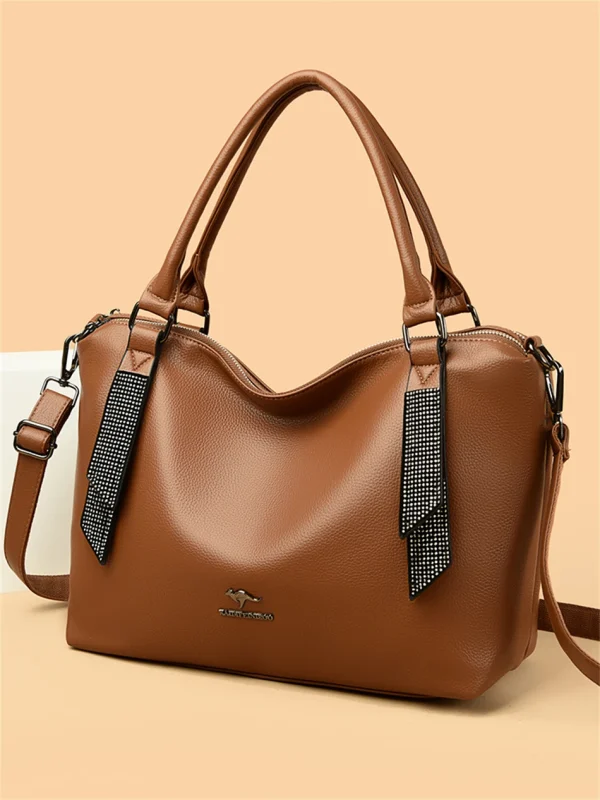 High Quality Eco Chic Leather Bag: Female Crossbody - Image 17