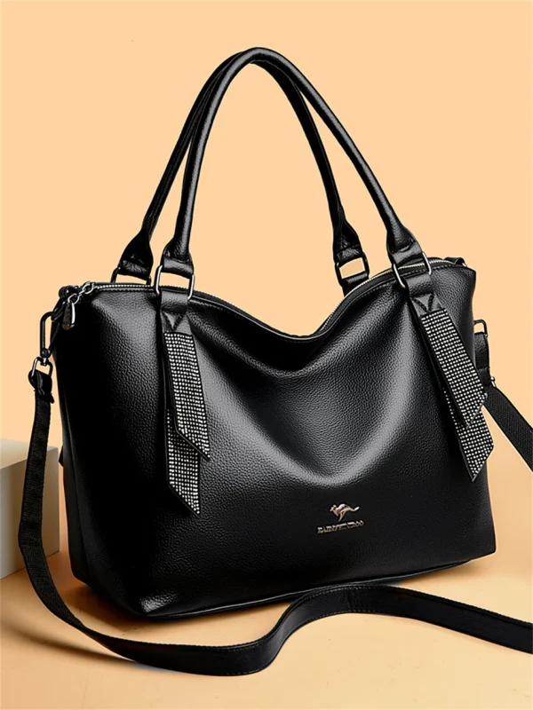 High Quality Eco Chic Leather Bag: Female Crossbody - Image 12