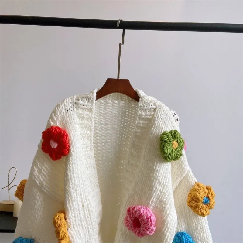 Kawaii Flower Eco Cardigan: Harajuku Y2K - Image 7