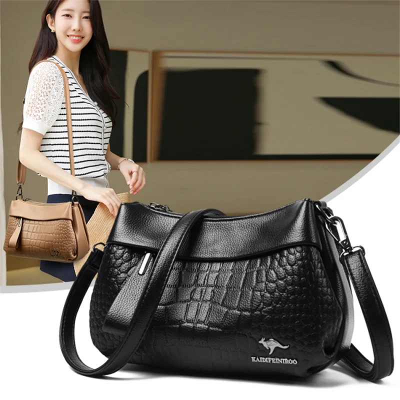 Vintage Eco Handbags: 3 Layer Croc - Image 7