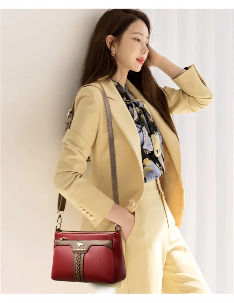 Chic Luxury Leather Crossbody Bags - Image 7