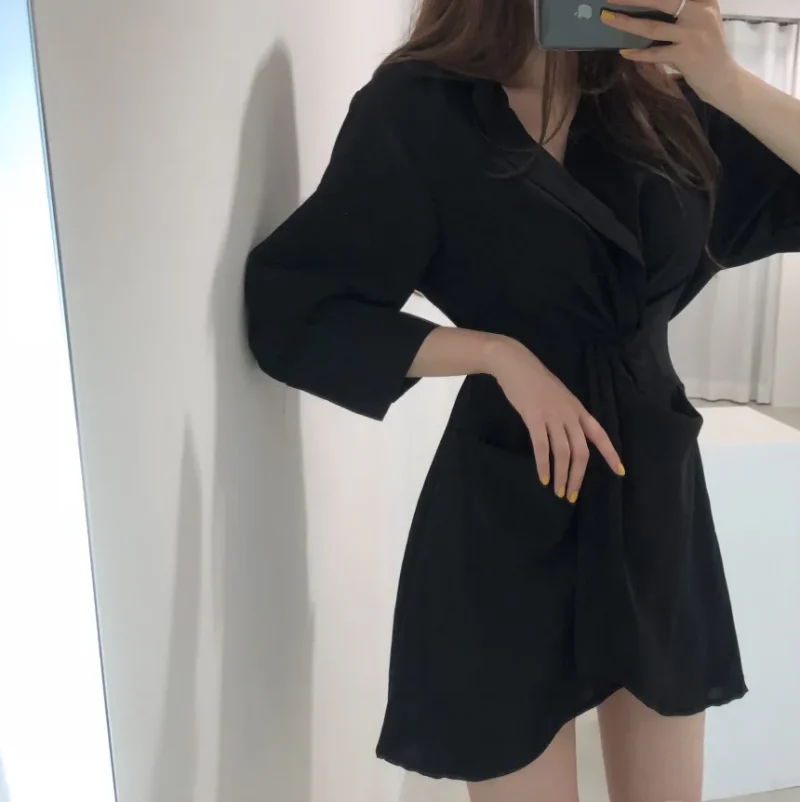 Eco Bodycon Polo Mini Dress Chic - Image 8