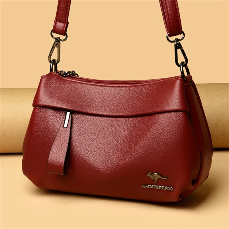 3-Layer High Quality Eco Leather Handbags - Image 7