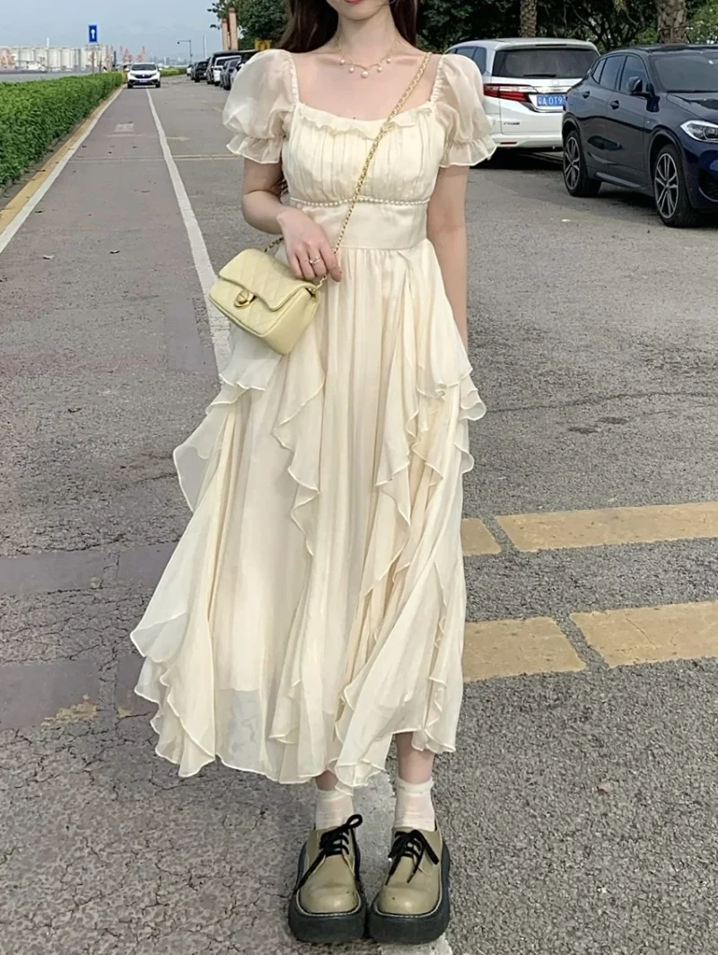 Chic Eco Lace Midi Dress: French Style - Image 8