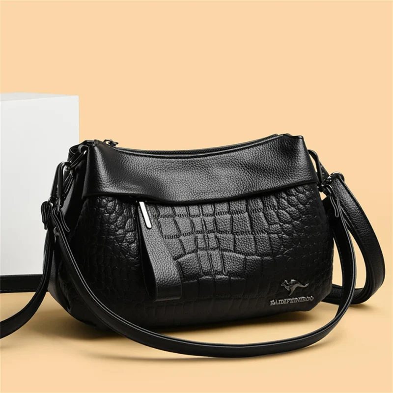 Vintage Eco Handbags: 3 Layer Croc - Image 9