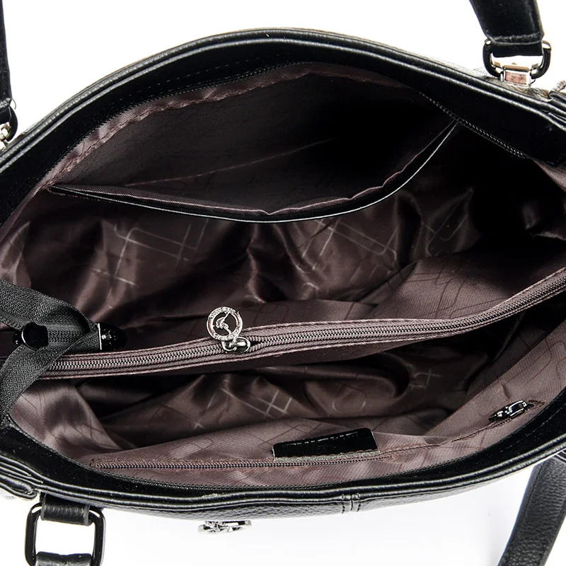 Vintage Leather Stylish Tote Bag - Image 5