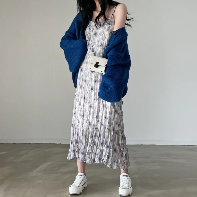 Vintage Eco Midi Dress: Printed, Loose, Summer - Image 3