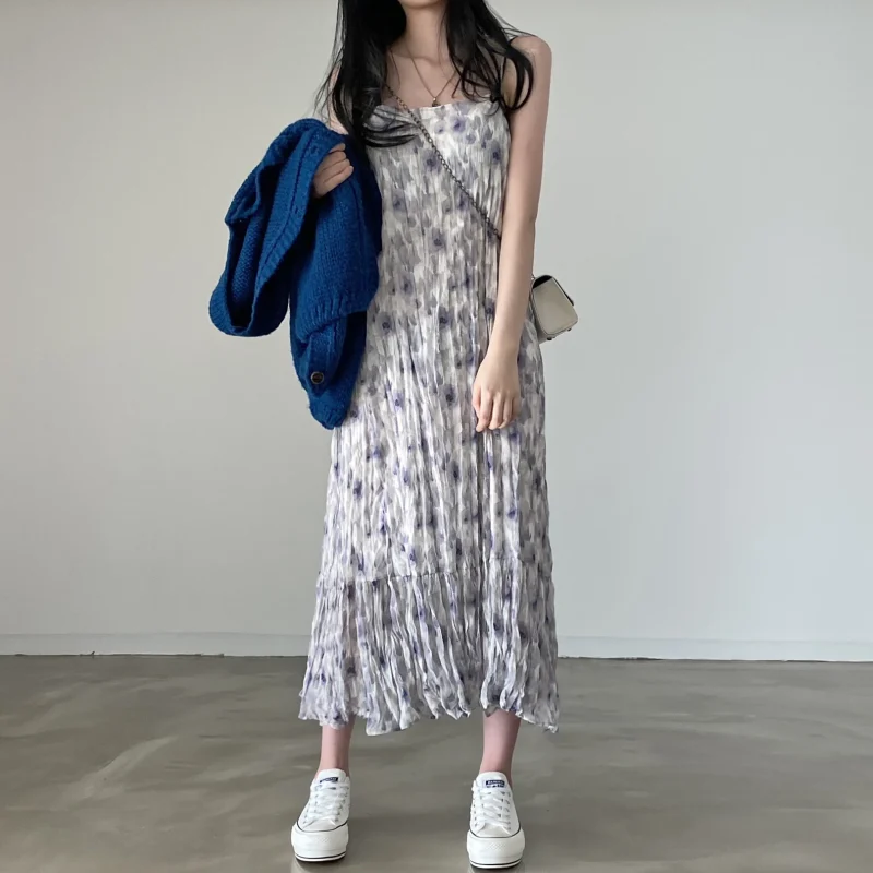 Vintage Eco Midi Dress: Printed, Loose, Summer - Image 4