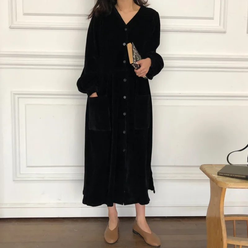 Eco Vintage Long Sleeve Dress - Image 2